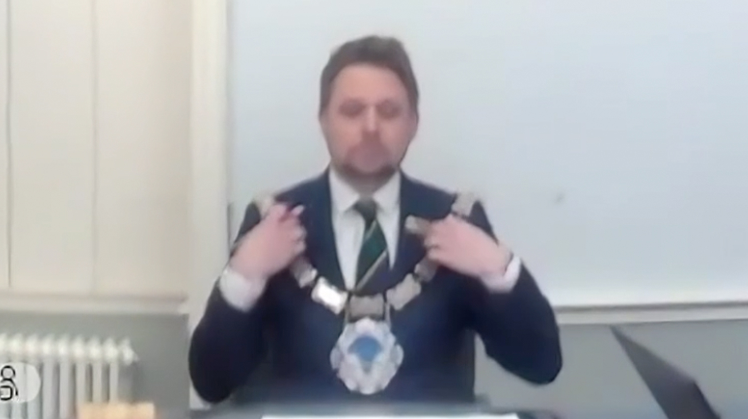 East Grinstead mayor Frazer Visser asked abuse victims to stay quiet