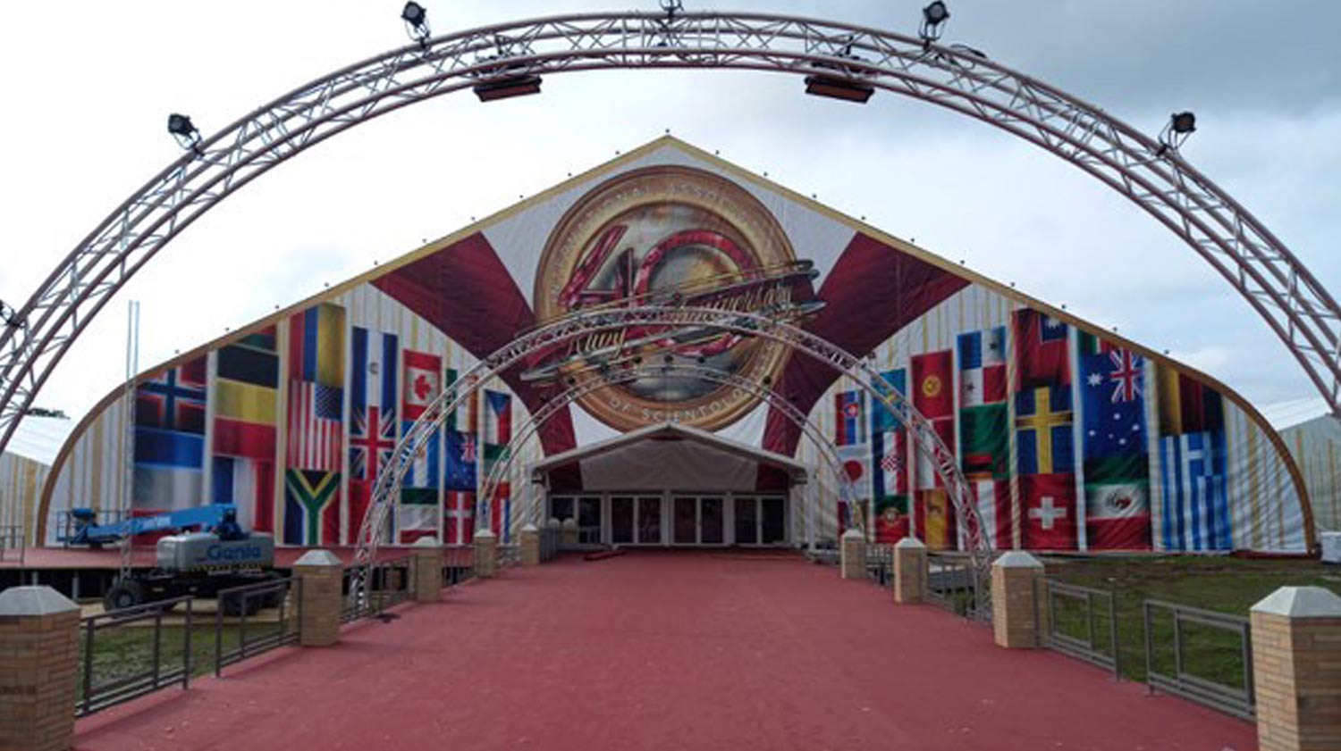 Scientology IAS event marquee