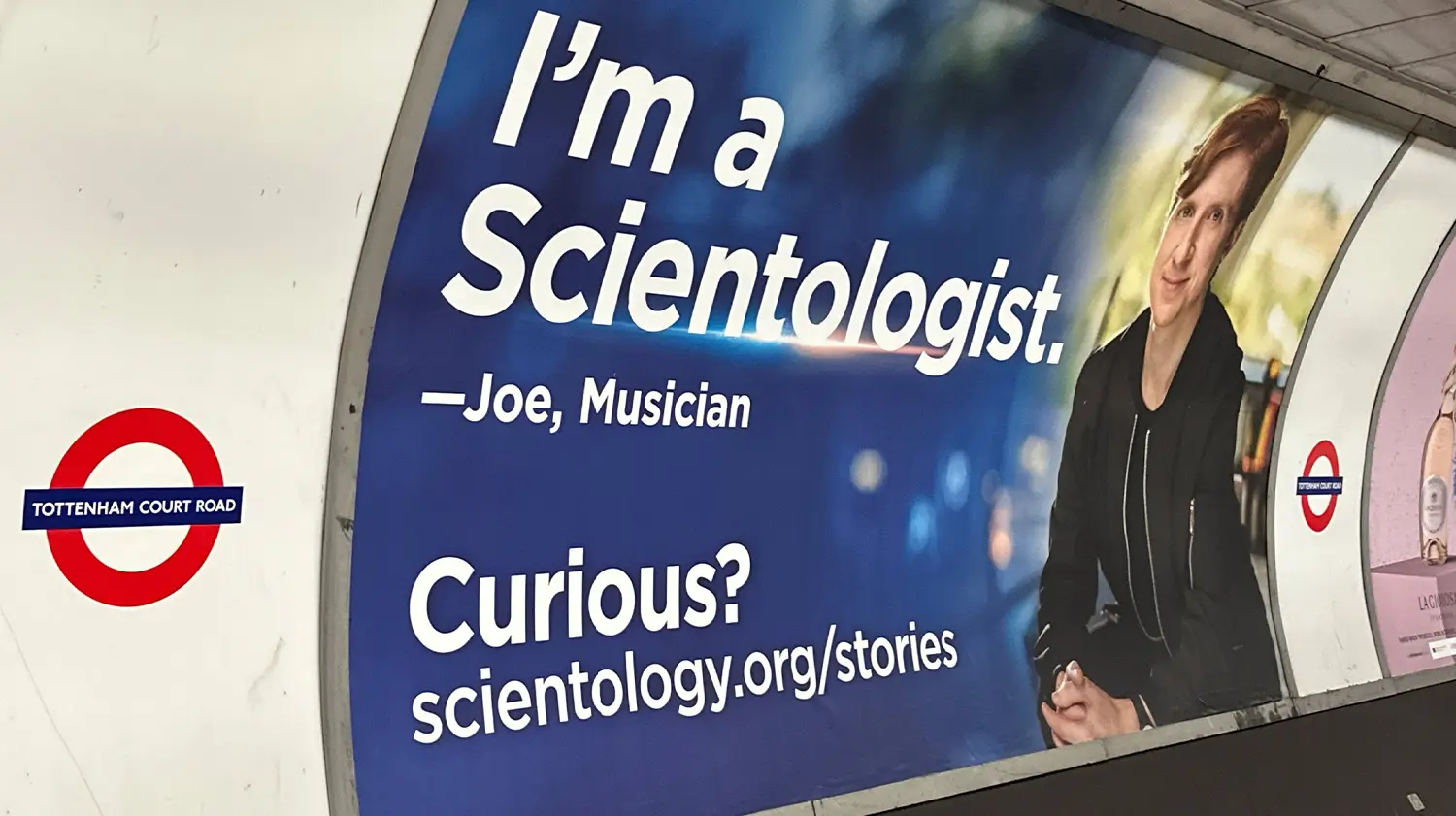 Scientology advert on the London Underground