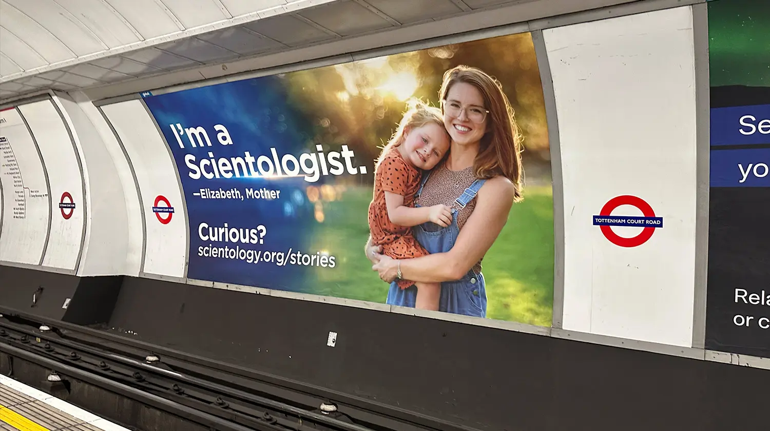 Scientology advert on the London Underground