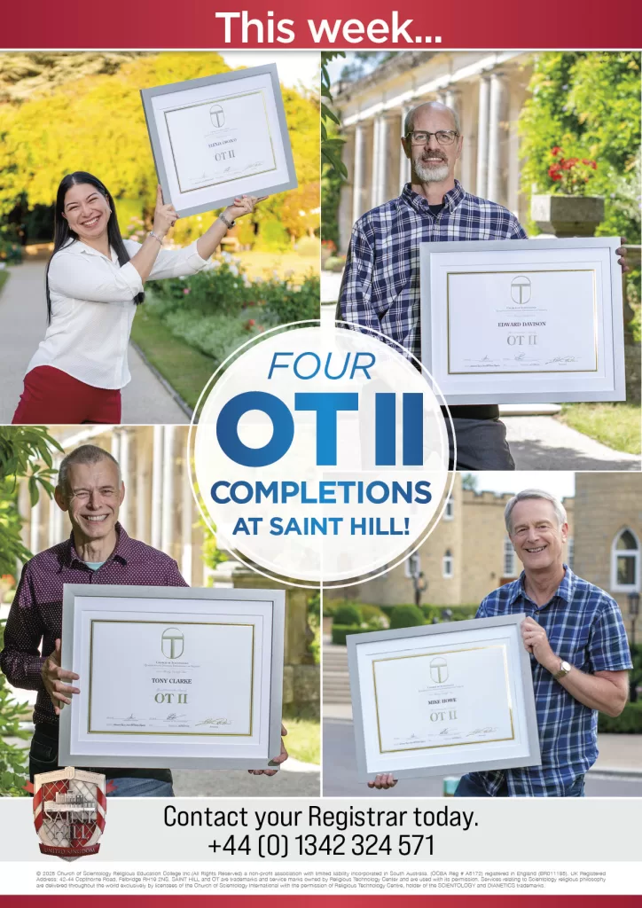 Scientology boasts of making just four OTs in the last week