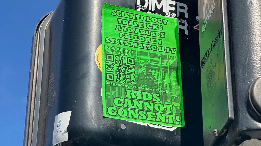 Scientology abuse sticker