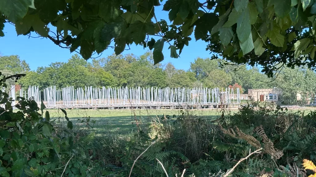 Construction work at Scientology's UK headquarters