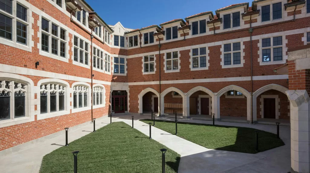 Courtyard at the Church of Scientology Auckland
