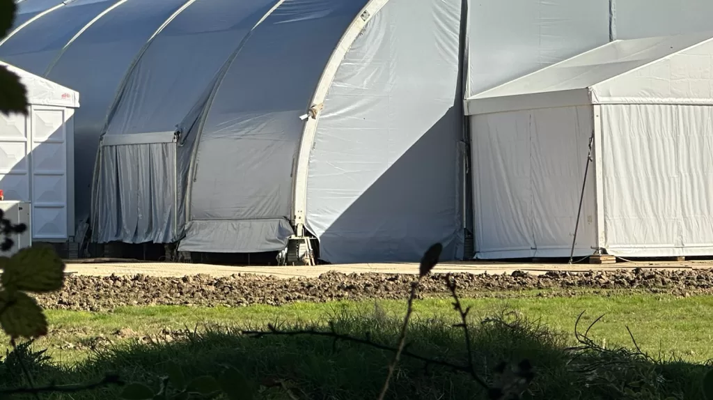 Scientology have damaged a field at their UK headquarters
