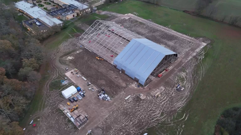 Aerial photos reveal extensive land damage as IAS tent derig begins