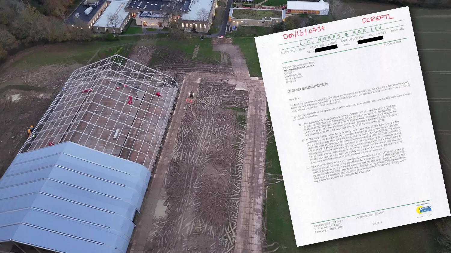 Scientology development plans in East Grinstead